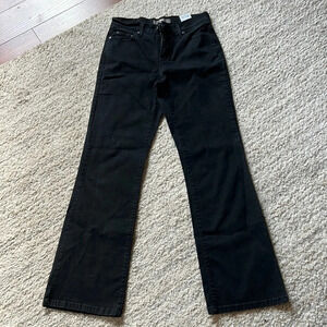 Levi’s perfectly slimming 512 bootcut EUC Black sz6 mid rise embellished pockets